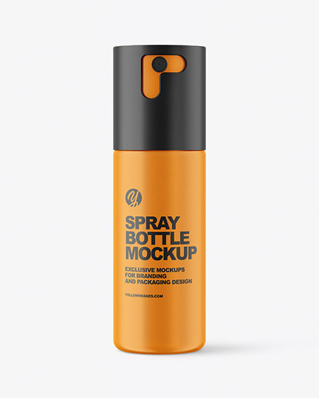 Matte Spray Bottle  Mockup