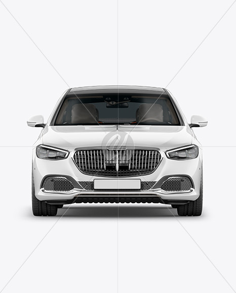 Luxury Car Mockup - Front View