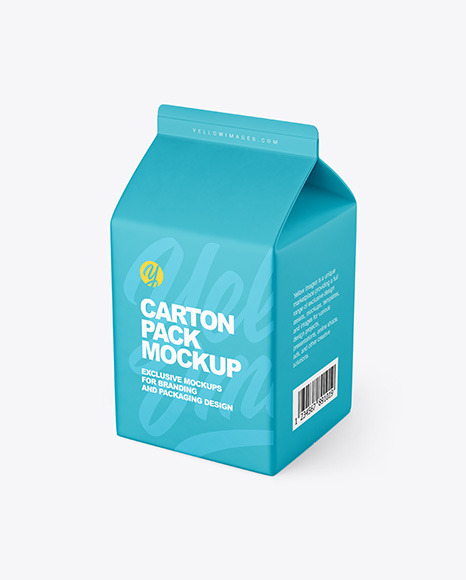 500ml Carton Pack Mockup