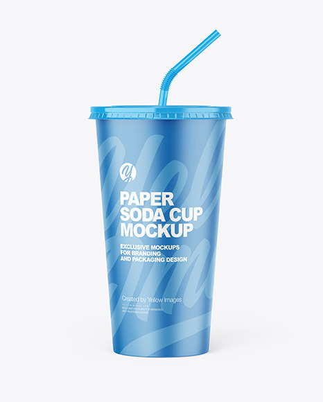 Paper Soda Cup Mockup