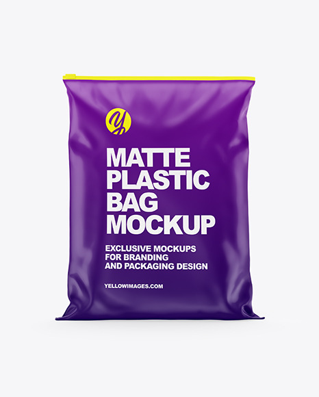 Matte Plastic Bag Mockup