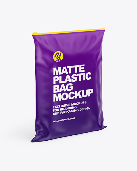 Matte Plastic Bag Mockup