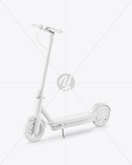 Electric Scooter Mockup - Half Side View
