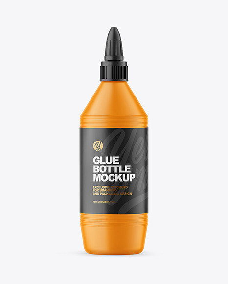 Matte Glue Bottle Mockup