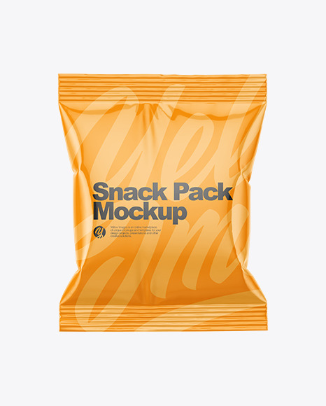 Glossy Snack Pack Mockup