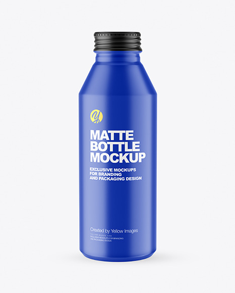 Matte Drink Bottle Mockup