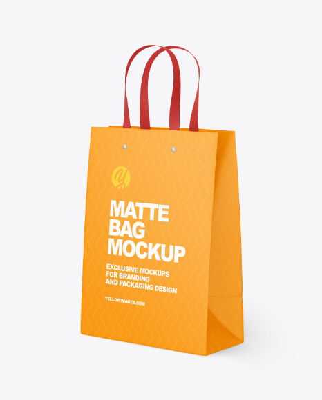 Matte Paper Bag Mockup
