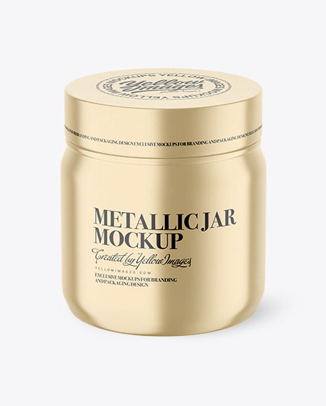 Metallic Jar Mockup