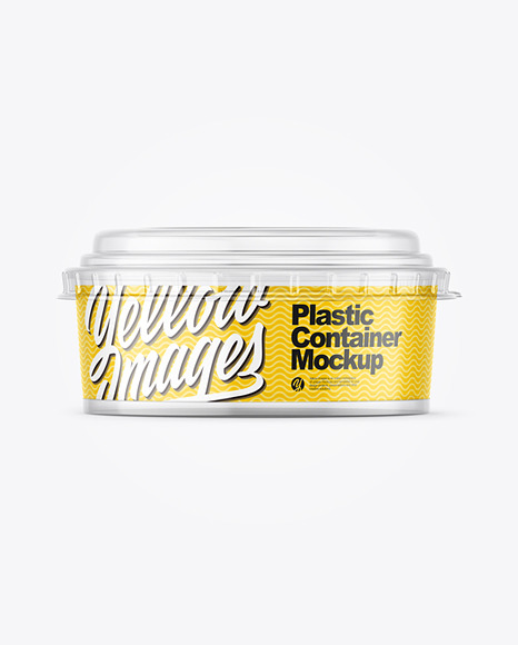 Clear Plastic Container Mockup