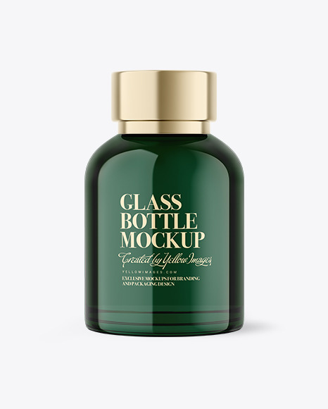 Glass Cosmetic Bottle Mockup