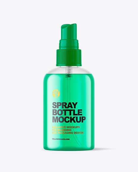 Clear Cosmetic Spray Bottle Mockupp