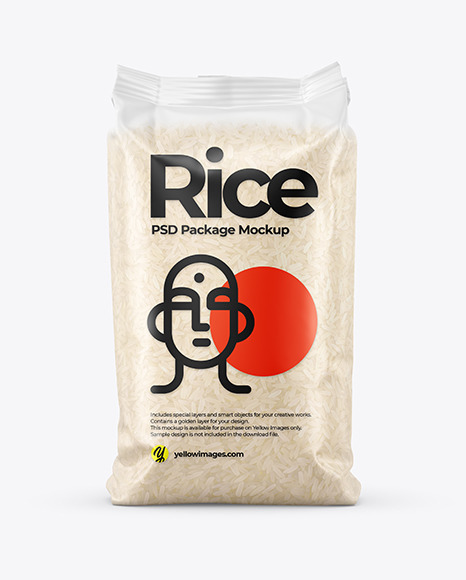 Matte Rice Package Mockup