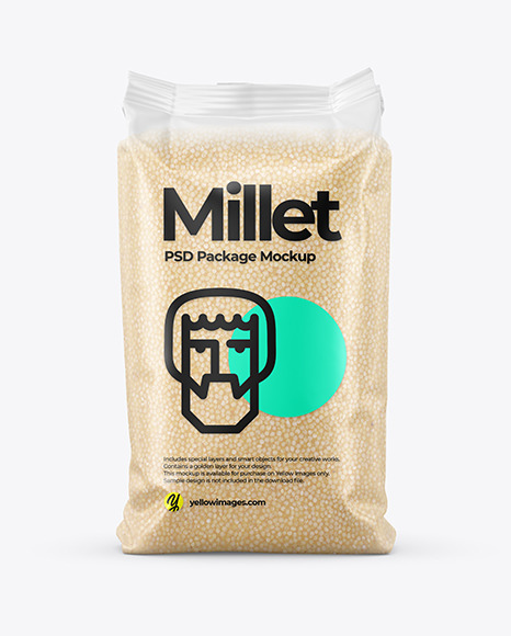 Matte Millet Package Mockup