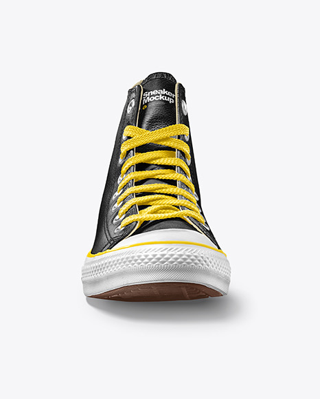 Leather Sneaker Mockup - Front View