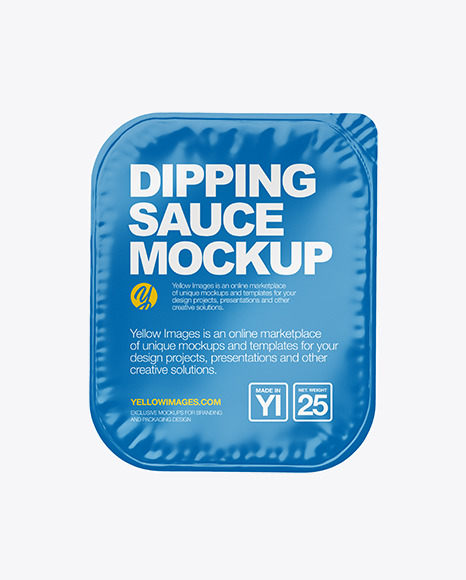 Dipping Sauce w/ Glossy Lid Mockup