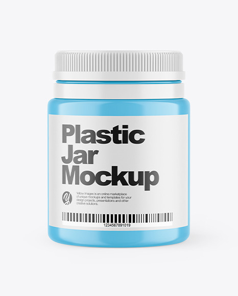 Plastic Medicines Jar Mockup