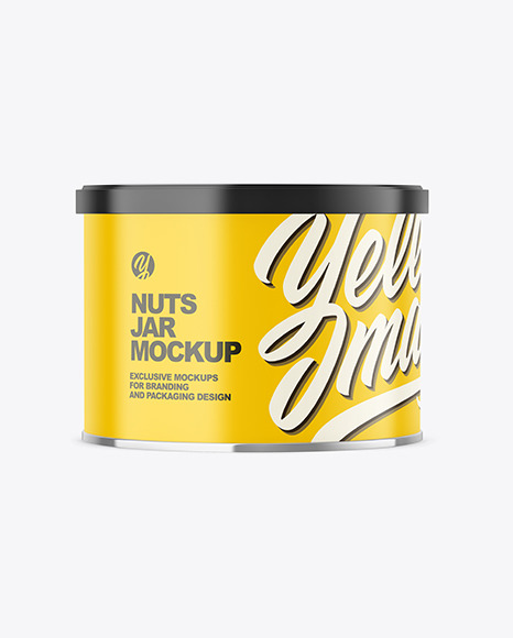 Matte Nuts Jar Mockup