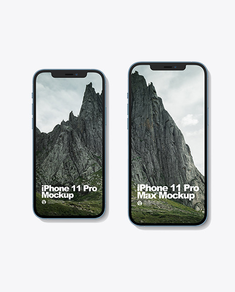 iPhone 12 Pro and iPhone 12 Pro Max Mockup