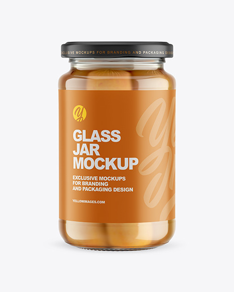 Vegetarian Sausages Jar Mockup