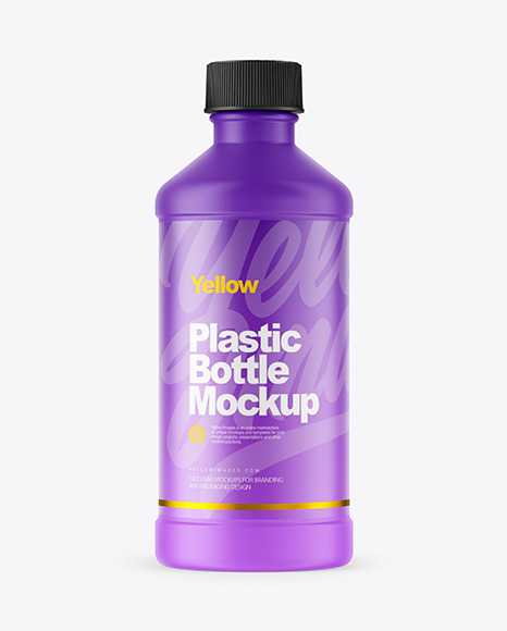 Mate Plastic Bottle Mockup