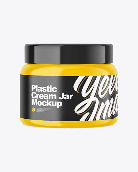 Plastic Cream Jar Mockup