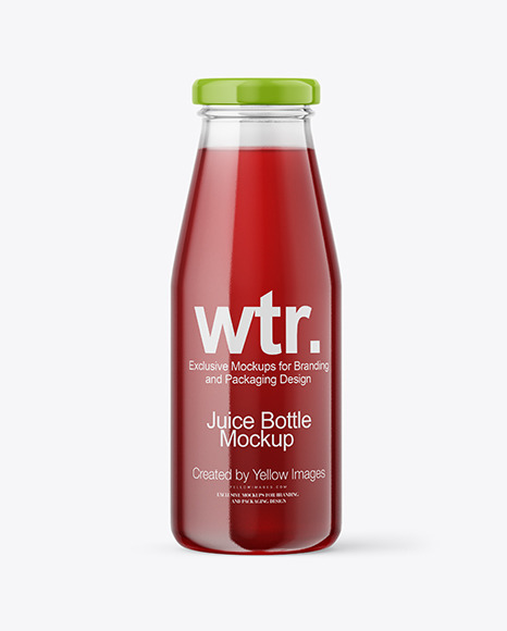 Berry Juice Bottle Mockup