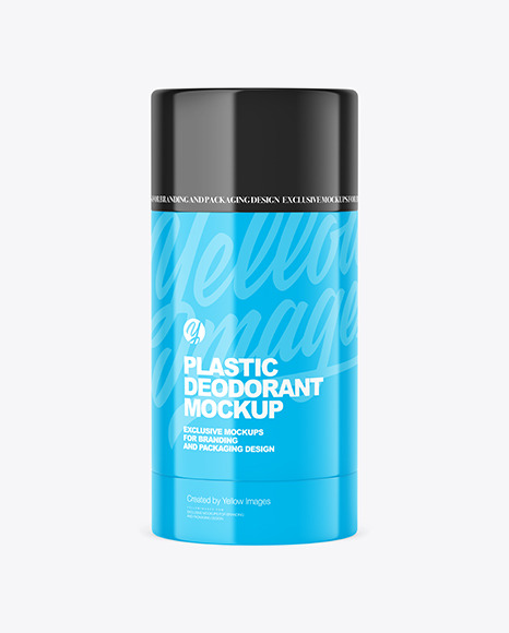 Glossy Plastic Deodorant Mockup