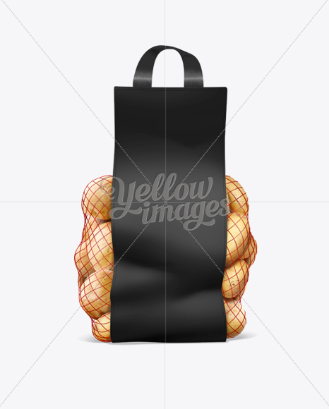 Net Bag With Potato Black