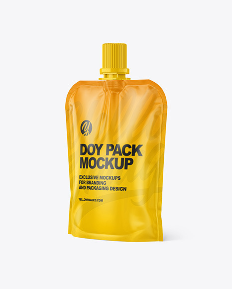 Glossy Doy Pack Mockup