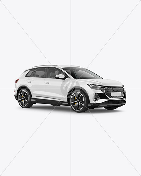 Electric Crossover SUV Mockup - Half Side View