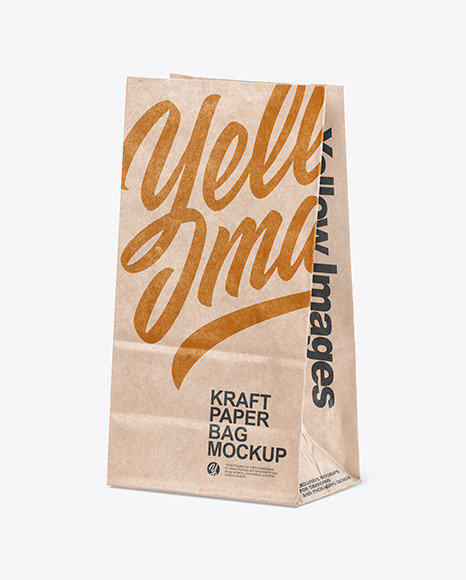 Kraft Paper Shpping Bag Mockup
