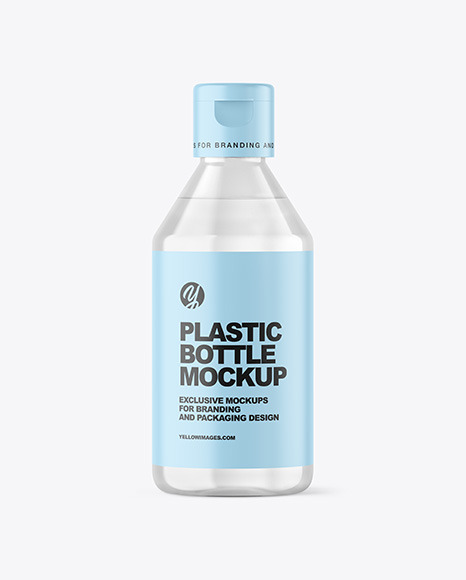 Clear Cosmetic Bottle Mockup