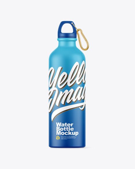 Matte Water Bottle Mockup