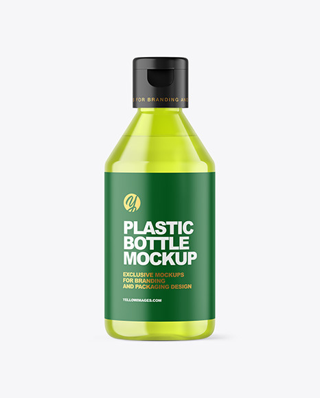 Color Plastic Cosmetic Bottle Mockup