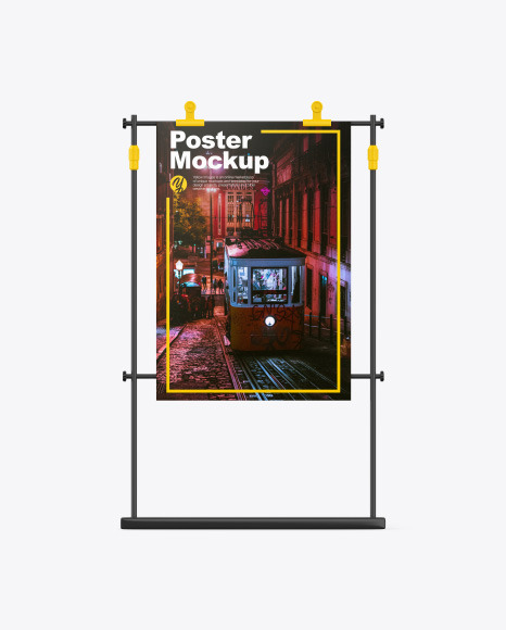 Stand with Poster Mockup