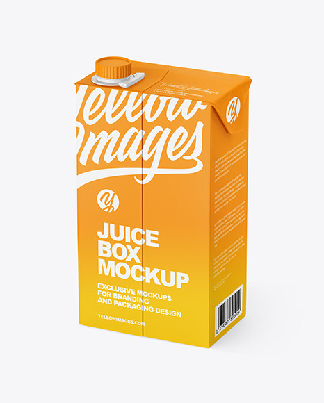 Matte Juice Box Mockup