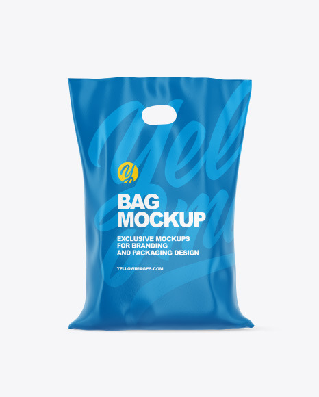 Plastic Bag Mockup - Front View