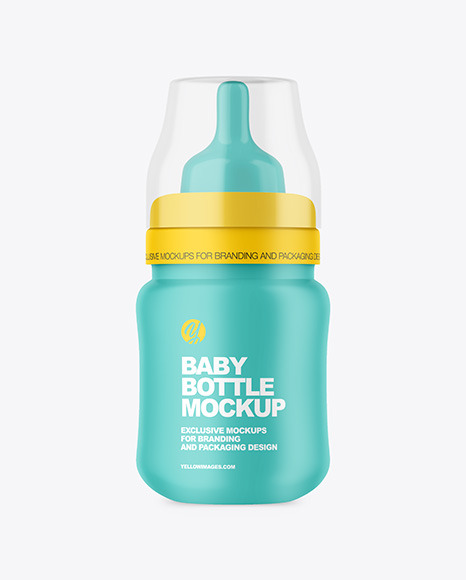 Matte Baby Bottle Mockup