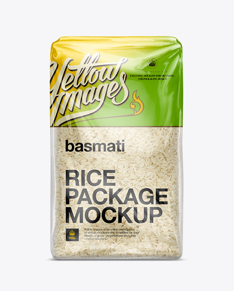 Basmati Rice Package Mockup