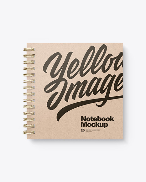 Kraft Paper Notebook Mockup