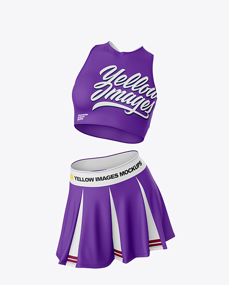 Cheerleader Costume Mockup – Front View