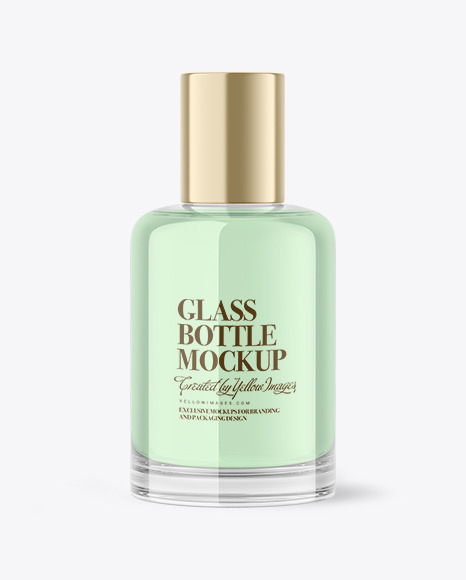 Glass Cosmetic Bottle Mockup
