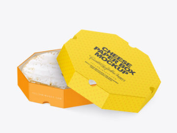 Cheese Paper Box Mockup