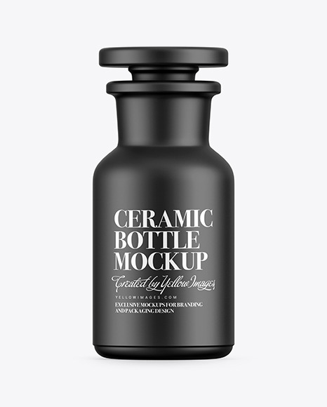 Ceramic Apothecary Bottle Mockup