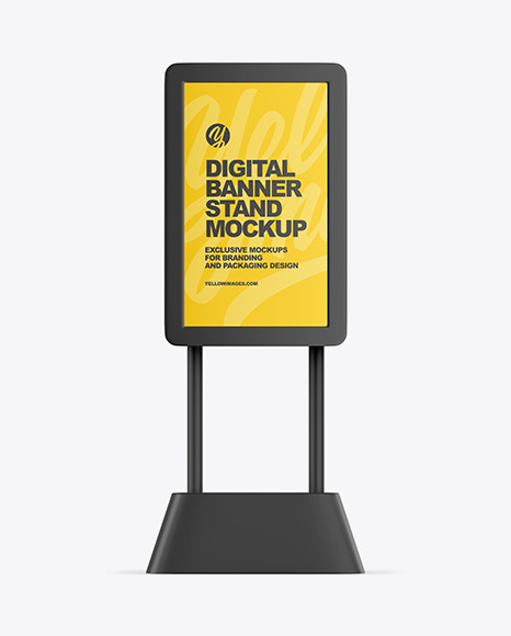 Digital Banner Stand Mockup