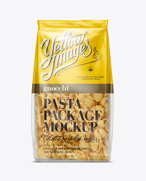 Gnocchi Pasta Bag Mockup