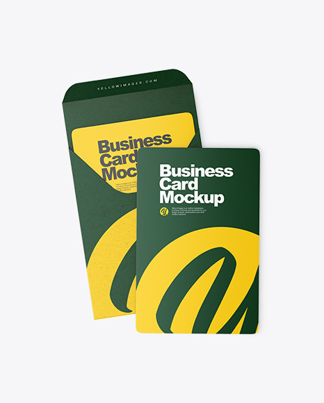 Kraft Paper Cover Business Cards Mockup