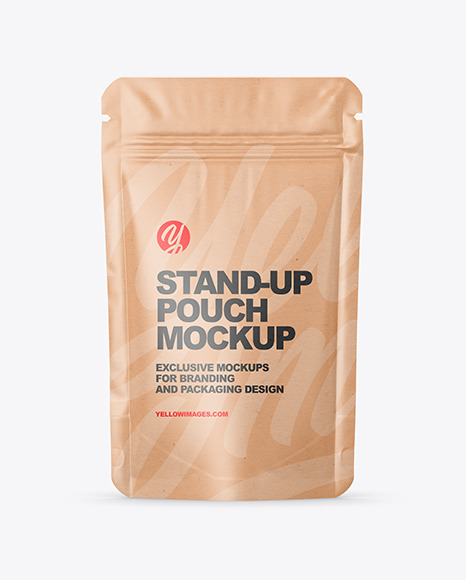 Kraft Stand Up Pouch Mockup