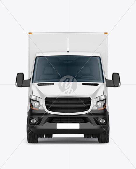 Box Truck Van Mockup - Front View