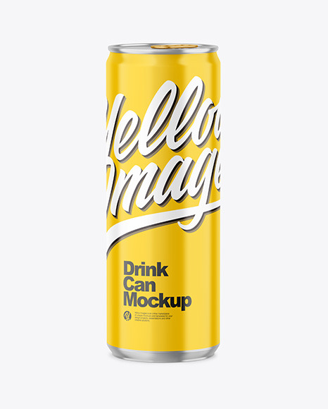 355ml Glossy Drink Can Mockup